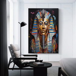 Pharaon égyptien Peinture sur toile sans cadre, impressions posters art mural pour déco maison chambre bureau