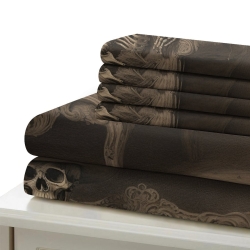 Crâne Housse de Couette Imprimée 3D Douce 3 Pièces Literie Garçons Filles