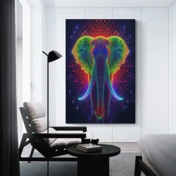 Éléphant Peinture sur toile sans cadre, impressions posters art mural pour déco maison chambre bureau
