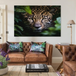 Léopard Peinture sur toile sans cadre, impressions posters art mural pour déco maison chambre bureau