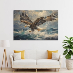 Aigle Peinture sur toile sans cadre, impressions posters art mural pour déco maison chambre bureau