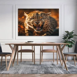 Léopard Peinture sur toile sans cadre, impressions posters art mural pour déco maison chambre bureau