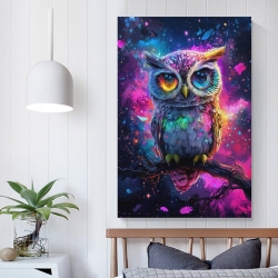 Hibou Peinture sur toile sans cadre, impressions posters art mural pour déco maison chambre bureau