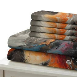 Gato Funda Nórdica Impresa en 3D Suave 3 Piezas Ropa de Cama para Niños Niñas