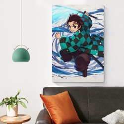 Tueur de démons: Demon Slayer Peinture sur toile sans cadre, impressions posters art mural pour déco maison chambre bureau