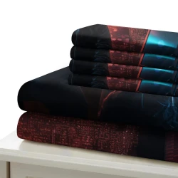 Hacker Housse de Couette Imprimée 3D Douce 3 Pièces Literie Garçons Filles