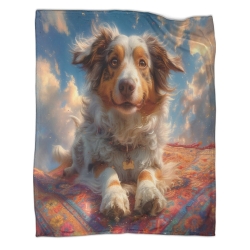 Bouvier bernois Plaid en Polaire Imprimé 3D Couverture Douce Confortable pour Canapé Lit Bureau