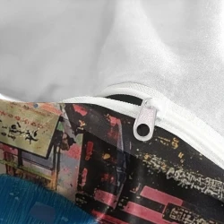 Arte grafiti japonés Funda Nórdica Impresa en 3D Suave 3 Piezas Ropa de Cama para Niños Niñas