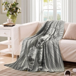 Poodle Chien Plaid en Polaire Imprimé 3D Couverture Douce Confortable pour Canapé Lit Bureau