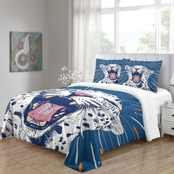 Leopard 3D Printed Duvet Cover Soft 3 Piece Boys Girls Bedding quilt cover