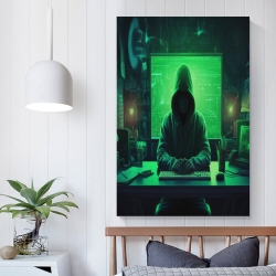 Hacker Peinture sur toile sans cadre, impressions posters art mural pour déco maison chambre bureau