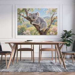 Koala Peinture sur toile sans cadre, impressions posters art mural pour déco maison chambre bureau