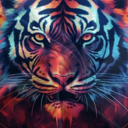 Tigre Housse de Couette Imprimée 3D Douce 3 Pièces Literie Garçons Filles