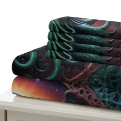 Mythe de l'horreur Cthulhu Housse de Couette Imprimée 3D Douce 3 Pièces Literie Garçons Filles