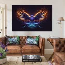 Phénix Peinture sur toile sans cadre, impressions posters art mural pour déco maison chambre bureau