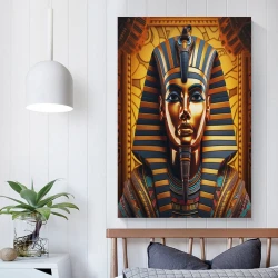 Pharaon égyptien Peinture sur toile sans cadre, impressions posters art mural pour déco maison chambre bureau