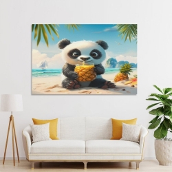 Panda Peinture sur toile sans cadre, impressions posters art mural pour déco maison chambre bureau