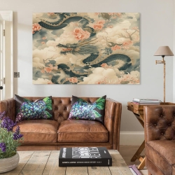 Dragon Peinture sur toile sans cadre, impressions posters art mural pour déco maison chambre bureau