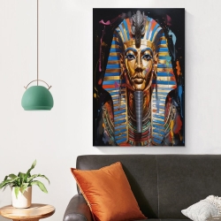 Pharaon égyptien Peinture sur toile sans cadre, impressions posters art mural pour déco maison chambre bureau