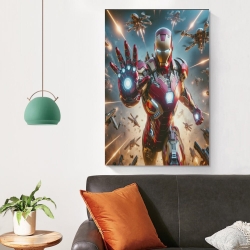 Avengers Iron Man Peinture sur toile sans cadre, impressions posters art mural pour déco maison chambre bureau