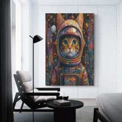 Gato Pintura en lienzo sin marco, impresiones de pósters arte pared para decoración hogar dormitorio oficina
