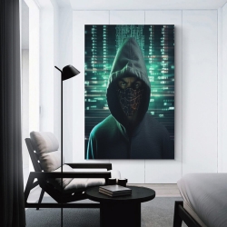 Hacker Peinture sur toile sans cadre, impressions posters art mural pour déco maison chambre bureau