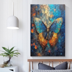Papillon Peinture sur toile sans cadre, impressions posters art mural pour déco maison chambre bureau