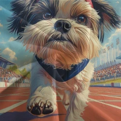 Shih Tzu Housse de Couette Imprimée 3D Douce 3 Pièces Literie Garçons Filles