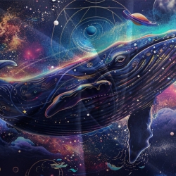 Baleine Housse de Couette Imprimée 3D Douce 3 Pièces Literie Garçons Filles