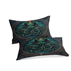 Mythe de l'horreur Cthulhu Housse de Couette Imprimée 3D Douce 3 Pièces Literie Garçons Filles