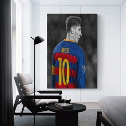 Lionel Messi Peinture sur toile sans cadre, impressions posters art mural pour déco maison chambre bureau