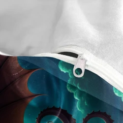 Mythe de l'horreur Cthulhu Housse de Couette Imprimée 3D Douce 3 Pièces Literie Garçons Filles