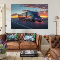 Grande camion Pittura su tela senza cornice, stampe di poster arte murale per arredo casa camera ufficio