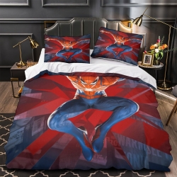 Avengers Spider Man Housse de Couette Imprimée 3D Douce 3 Pièces Literie Garçons Filles