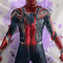 Avengers Spider Man Housse de Couette Imprimée 3D Douce 3 Pièces Literie Garçons Filles