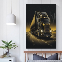 Gros camion Peinture sur toile sans cadre, impressions posters art mural pour déco maison chambre bureau