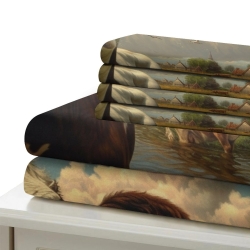 Vache Housse de Couette Imprimée 3D Douce 3 Pièces Literie Garçons Filles