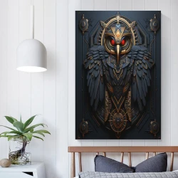Búho Pintura en lienzo sin marco, impresiones de pósters arte pared para decoración hogar dormitorio oficina