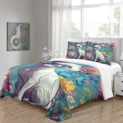 Chat sphynx Housse de Couette Imprimée 3D Douce 3 Pièces Literie Garçons Filles