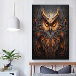 Hibou Peinture sur toile sans cadre, impressions posters art mural pour déco maison chambre bureau