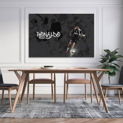 Cristiano Ronaldo Peinture sur toile sans cadre, impressions posters art mural pour déco maison chambre bureau