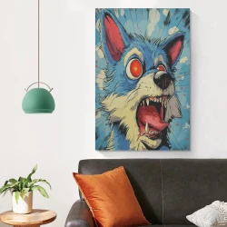 Loup Peinture sur toile sans cadre, impressions posters art mural pour déco maison chambre bureau