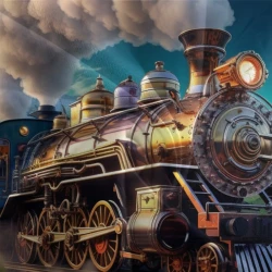 Train à vapeur Housse de Couette Imprimée 3D Douce 3 Pièces Literie Garçons Filles
