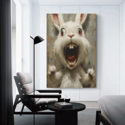 Conejo Conejito Pintura en lienzo sin marco, impresiones de pósters arte pared para decoración hogar dormitorio oficina