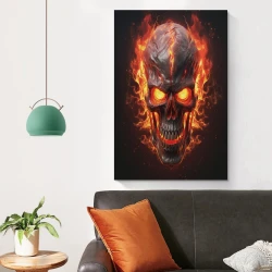 Schädel Unrahmtes Leinwandbild, Wandkunst-Poster-Drucke für Zuhause, Schlafzimmer, Büro Dekoration