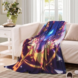 Loup Plaid en Polaire Imprimé 3D Couverture Douce Confortable pour Canapé Lit Bureau