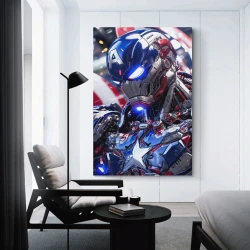 Avengers Iron Man Unrahmtes Leinwandbild, Wandkunst-Poster-Drucke für Zuhause, Schlafzimmer, Büro Dekoration