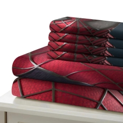 Avengers Spider Man Housse de Couette Imprimée 3D Douce 3 Pièces Literie Garçons Filles