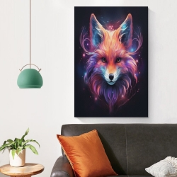 Renard Peinture sur toile sans cadre, impressions posters art mural pour déco maison chambre bureau