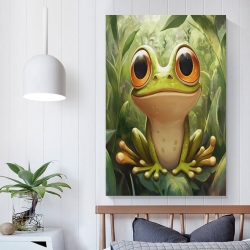 Grenouille Peinture sur toile sans cadre, impressions posters art mural pour déco maison chambre bureau